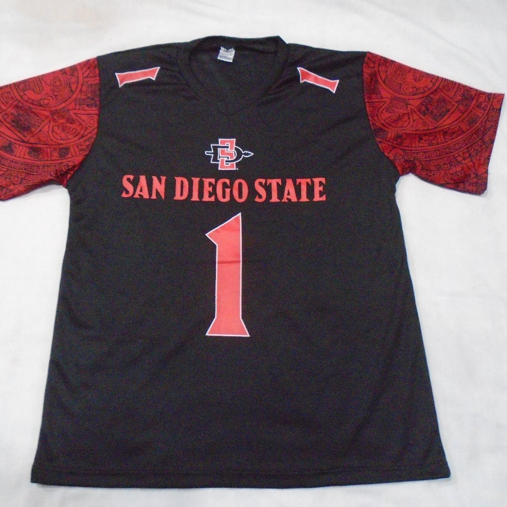 San Diego State Sdsu Aztecs Bwm Global Football Jersey Shirt Size Medium Adult